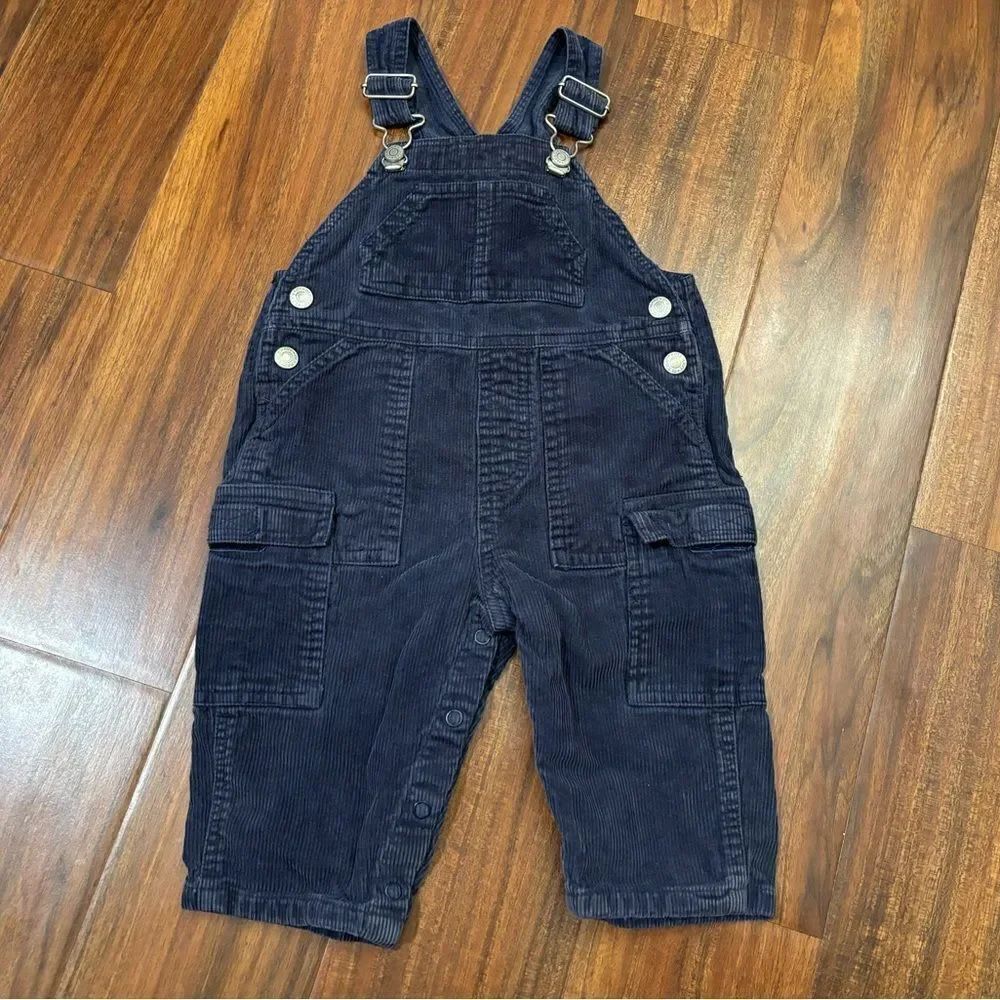 Old Navy navy corduroy vintage overalls